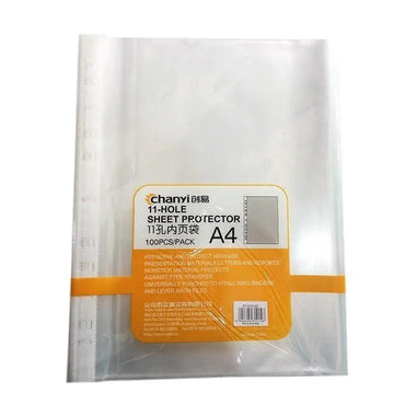 Chanyi Sheet Protector A4 Size 5C 100Pcs/Pack The Stationers